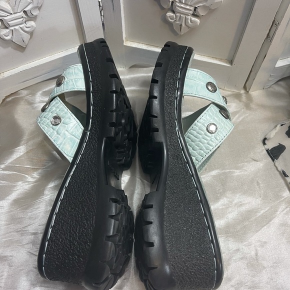 ROPER Aqua/light blue clog sandals - Picture 4 of 7